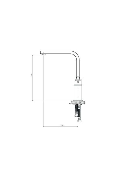 GPD Sink Mixer - Single Body Ritmo Mte85