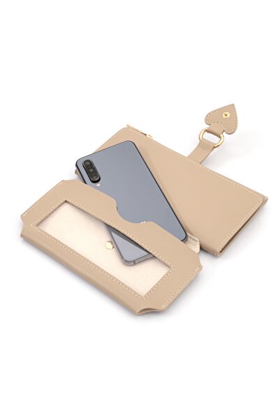 Womancraft Accesoriu portofel pentru femei, gri, cu cataramă din piele moale și compartiment multiplu, cu compartiment pentru telefon