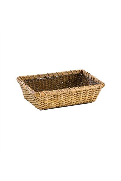 Zicco Rattan Bamboo Bread Basket, Bread Bowl 16X22 Cm, H:7 cm