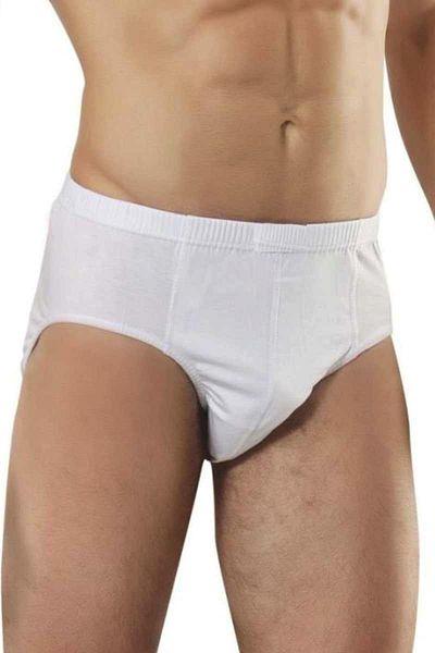 İki Yıldız Men's Slip Briefs Single Jersey Combed Cotton 3 Pack Bgl-st01441