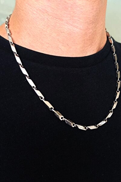 ESUSO 316l Titanıum Paslanmaz Çelik Erkek Kolye 60 Cm