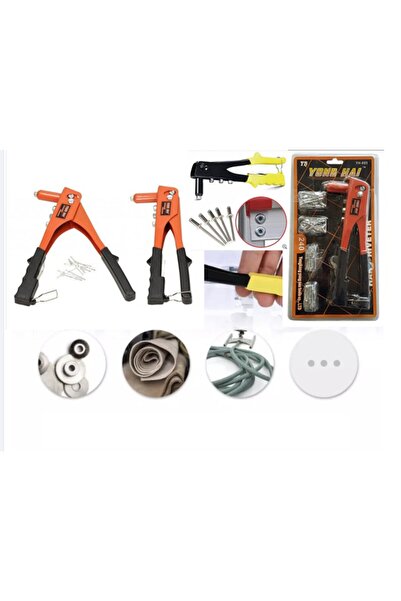Çokuygunuz 2 Adet Perçin Tabancası Perçin Çivisi Çakma Makinesi Pense Seti
