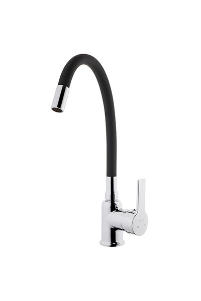 KARE Omega Mix Black Flexible Pipe Sink Faucet