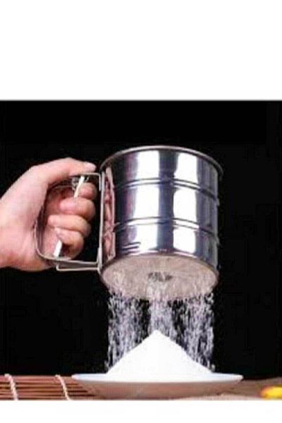Kaşbaşı Home Flour and Sugar Stainless Metal Sifter