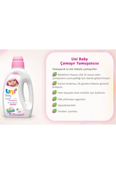 Uni Baby Çamaşır Yumuşatıcı 1500 ml X 2 Adet