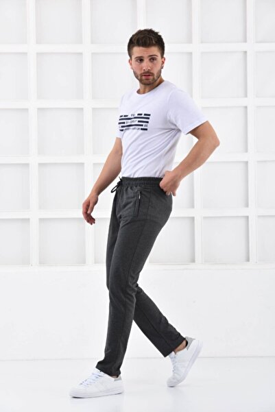 FBI بدلة رياضية للرجال من أنثراسايت بجيب بسحاب صغير وقصة مريحة F71903