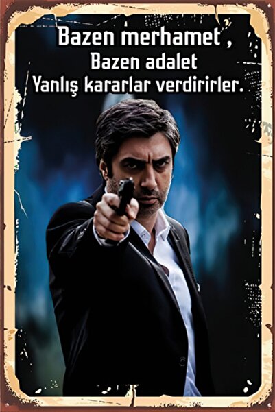 Hayal Poster Kurtlar Vadisi 002 Retro Ahşap Poster