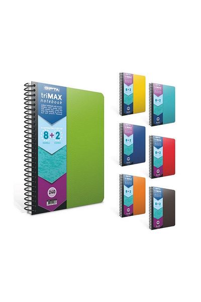 Gıpta Caiet marcaj Trımax Spiral Pp Cover A4 8+2 200 coli 3- 2405000 -2012