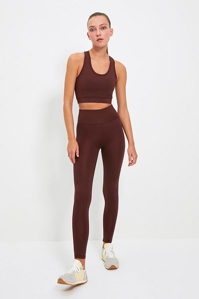 Trendyol Collection Sports Leggings - Navy blue - High Waist