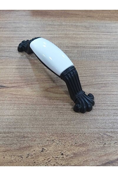 ARON 1655-85-000 Siyah Rustik Porselen Kulp Mobilya Vestiyer Çekmece Dolap Komidin Şifonyer Kulbu 96mm