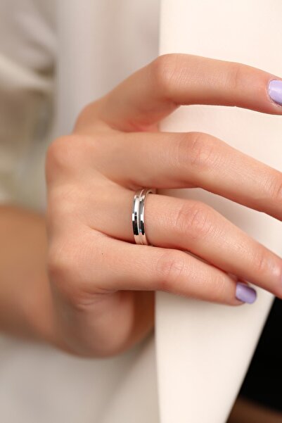 MySilvers Gümüş 4 Mm Kadın Alyans