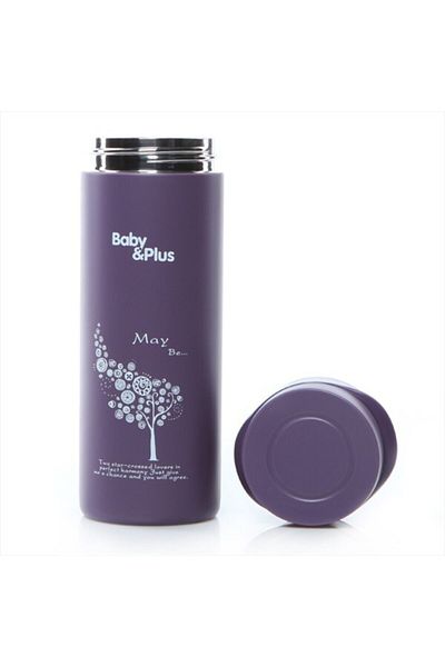 Baby Plus Purple Stainless Steel Food Thermos - 350 Ml Byp-Sh4060p