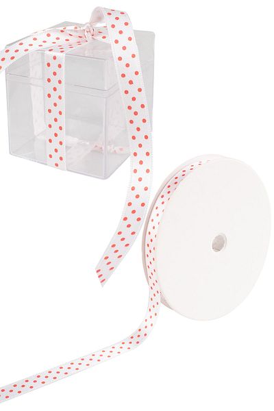 Kına Atölyesi Satin Ribbon Polka Dot 1cm 10 Mt