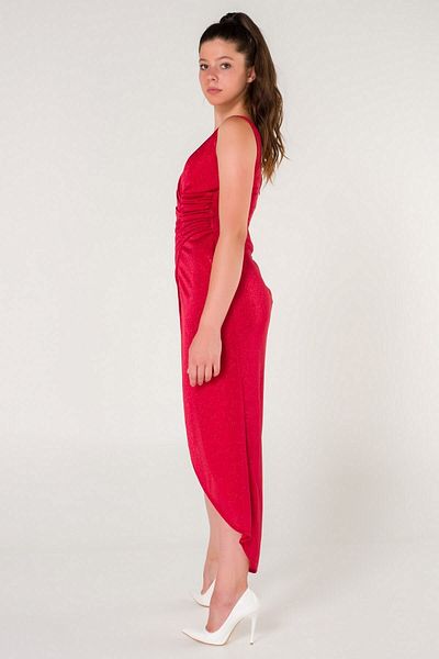 SpringStore Rochie de seara cu sclipici rosie