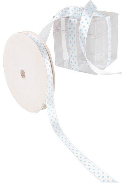 Kına Atölyesi Satin Ribbon Polka Dot 1cm 10 Mt