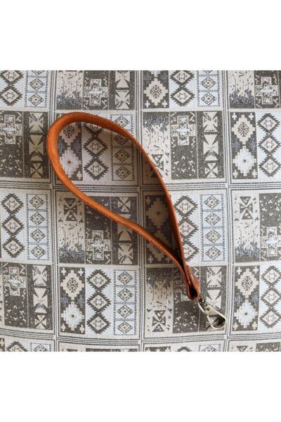 Alfa Tasarım Curea de mână din piele naturală (22 cm) - culoare Crazy Orange / cu accesorii argintii