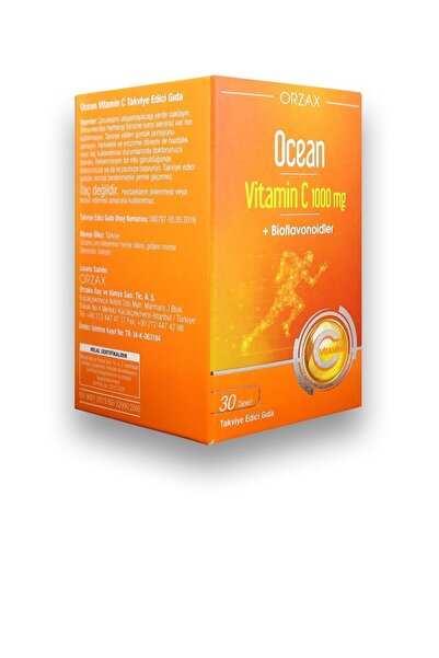 Ocean Vitamin C 1000 Mg 30 Tablet +bioflavonoids