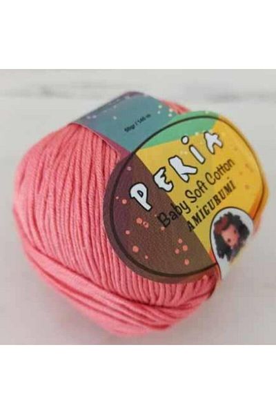 Peria Βaby Soft Cotton Amigurumi Punch Νήμα Πλεξίματος Σε Πουδρα Ροζ