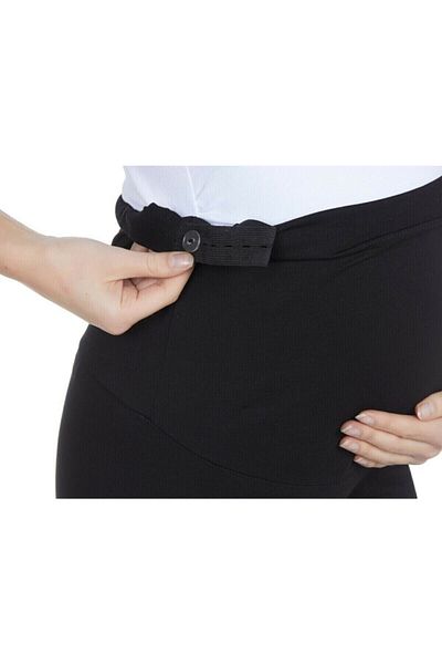 Sahraten Pantaloni scurți de maternitate din bumbac cu talie reglabilă