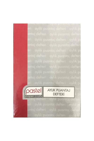 Pastel 10x14cm Küçük Aylık Puantaj Defteri