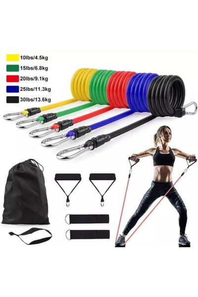 Leyaton 11 Parça Latex Direnç Lastiği Seti Kapı Arkası Direnç Bandı