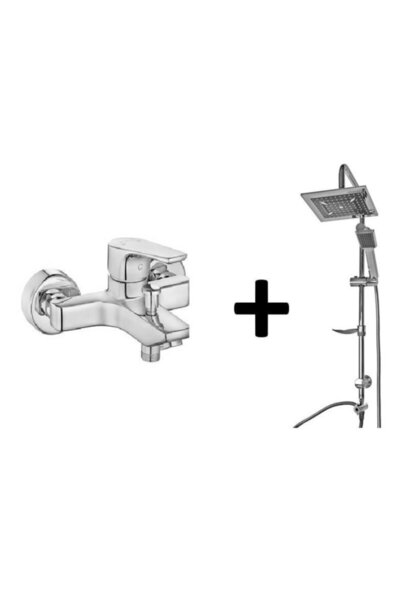Tema Eca Niobe Banyo Bataryası + Rain Quadro Tepe Duş Seti