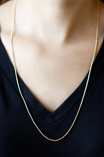 Uşaklıhafız kuyumculuk 14 Ayar Altın Zincir Kolye 65 cm