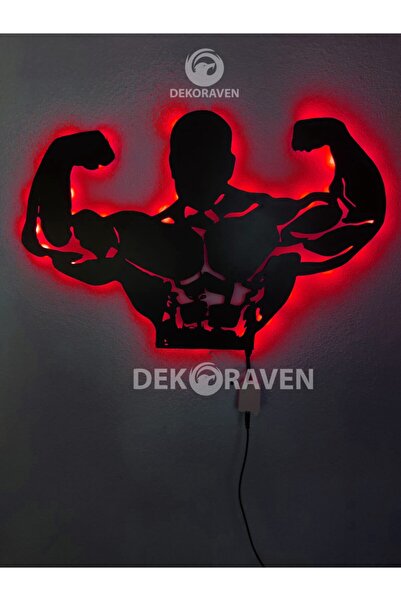 dekoraven Fitness-gym Led Işıklı Tablo