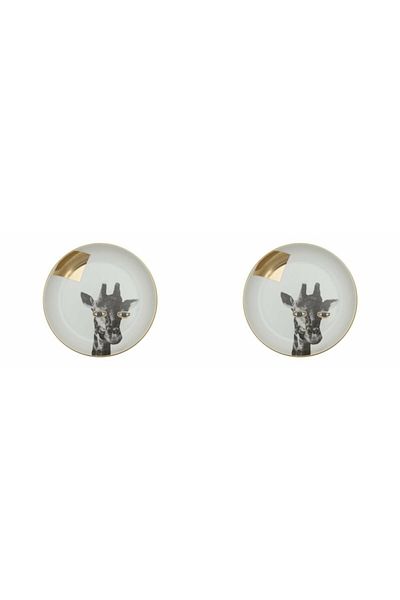 Porland Wild Life Giraffe Bowl 22cm 2-pack 04alm006459