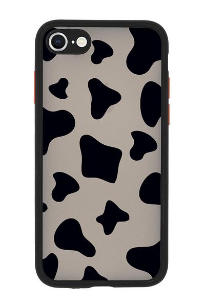 mooodcase حافظة هاتف فاخرة بنمط البقرة مع حماية لعدسة الكاميرا المتوافقة مع هاتف iPhone 7