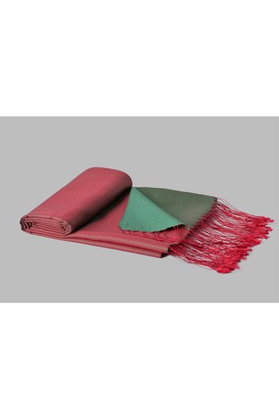 ARMANDA 100% Silk Shawl - Red-mint