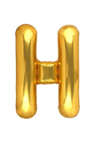 BeySüS 40 IncH Letter Foil Balloon - Gold H Model