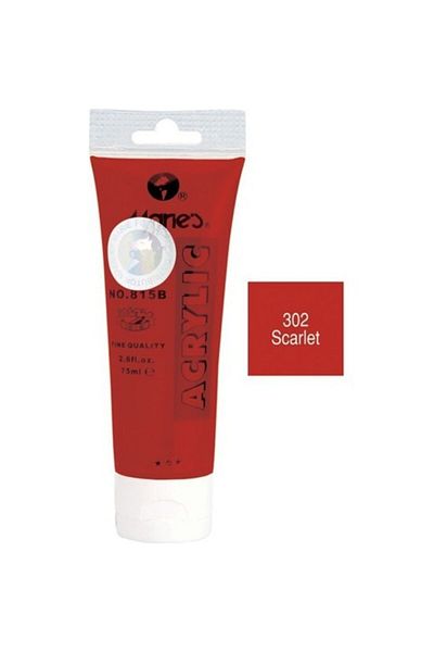 Maries Acrylic Paint 75 ml Scarlet 815-302 Mrmar0145