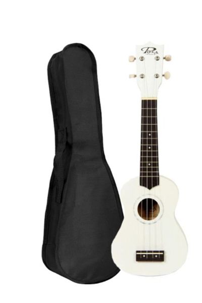 PUKA Uk21 Wh Ukulele with Soprano Case