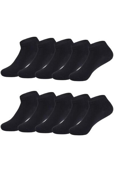BabyLimon Black Cotton Ankle Length Socks 10pcs Bt-0271