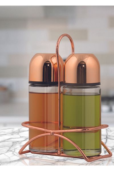 Glass In Love Rose glass oil & vinegar dispenser