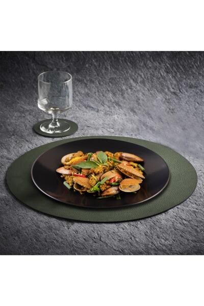 Esafe Home خدمة أمريكية جلدية مستديرة كاملة مكونة من 4 قطع لشخصين