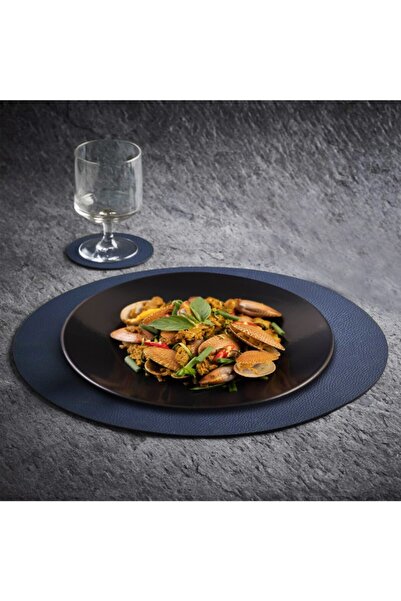 Viluxe 16 Pieces Full Round Leather American Service for 8 People