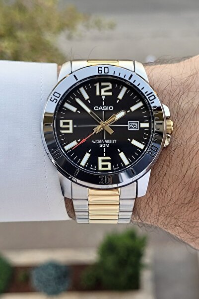 Casio Altın Metalik Renk 2 Yıl Garantili Erkek Kol Saati