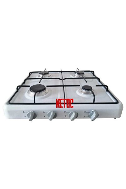 Netoc LÜX 4 GÖZLÜ OCAK TÜPLÜ (LPG)-(BEYAZ)