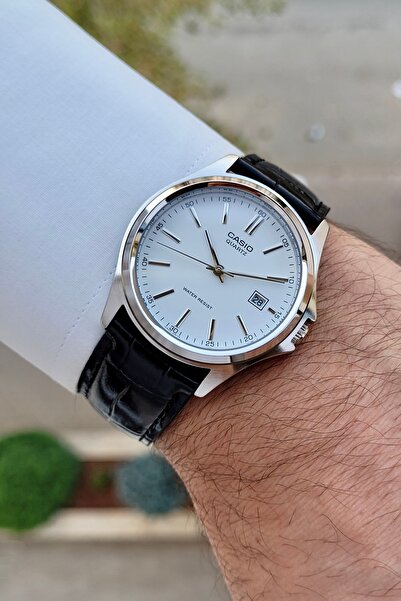 Casio Case Metalic Cord Black Color Men's Wristwatch