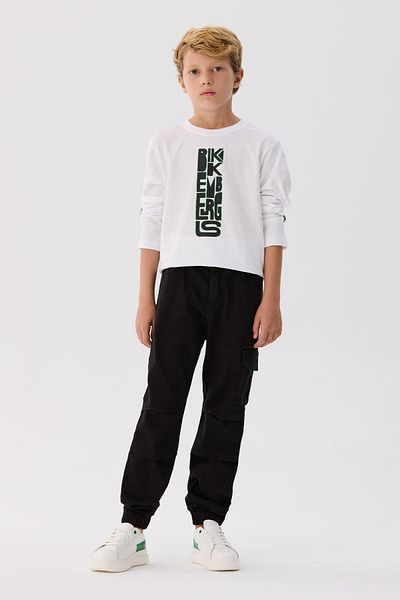 Bikkembergs BG Store Boy's Black Pants