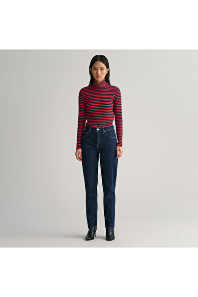 Gant Kadın Lacivert Straight Fit Jean Pantolon