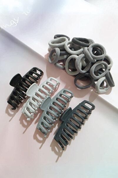 Diloshtrend Design Kadın 50 Adet Lastik + 4 Adet Xl Mandal Toka