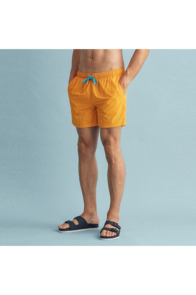 Gant Men's Orange Classic Fit Swimsuit Shorts
