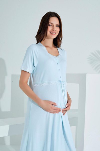 Etoile Cămașă de noapte de maternitate cu dantelă din bambus 30251-30255