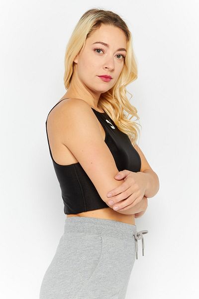 Puma Women Sportswear Fit Sleeveless Training Crop Tank Top, Black