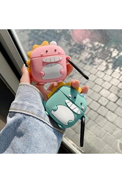 Mi7a Samsung Galaxy Buds3 - Samsung Galaxy Buds3 Pro İle Uyumlu Dinozor Figürlü Silikon Kılıf