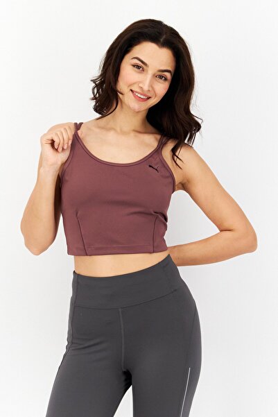 Puma Women Sportswear Fit Sleeveless Training Tops, Mauve