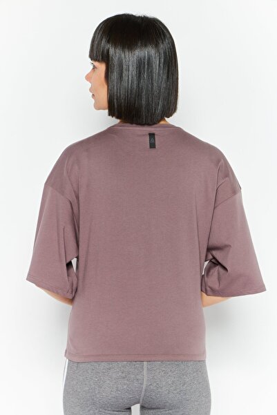 Reebok Women Sportswear Fit Short Sleeves Training Top, Mauve